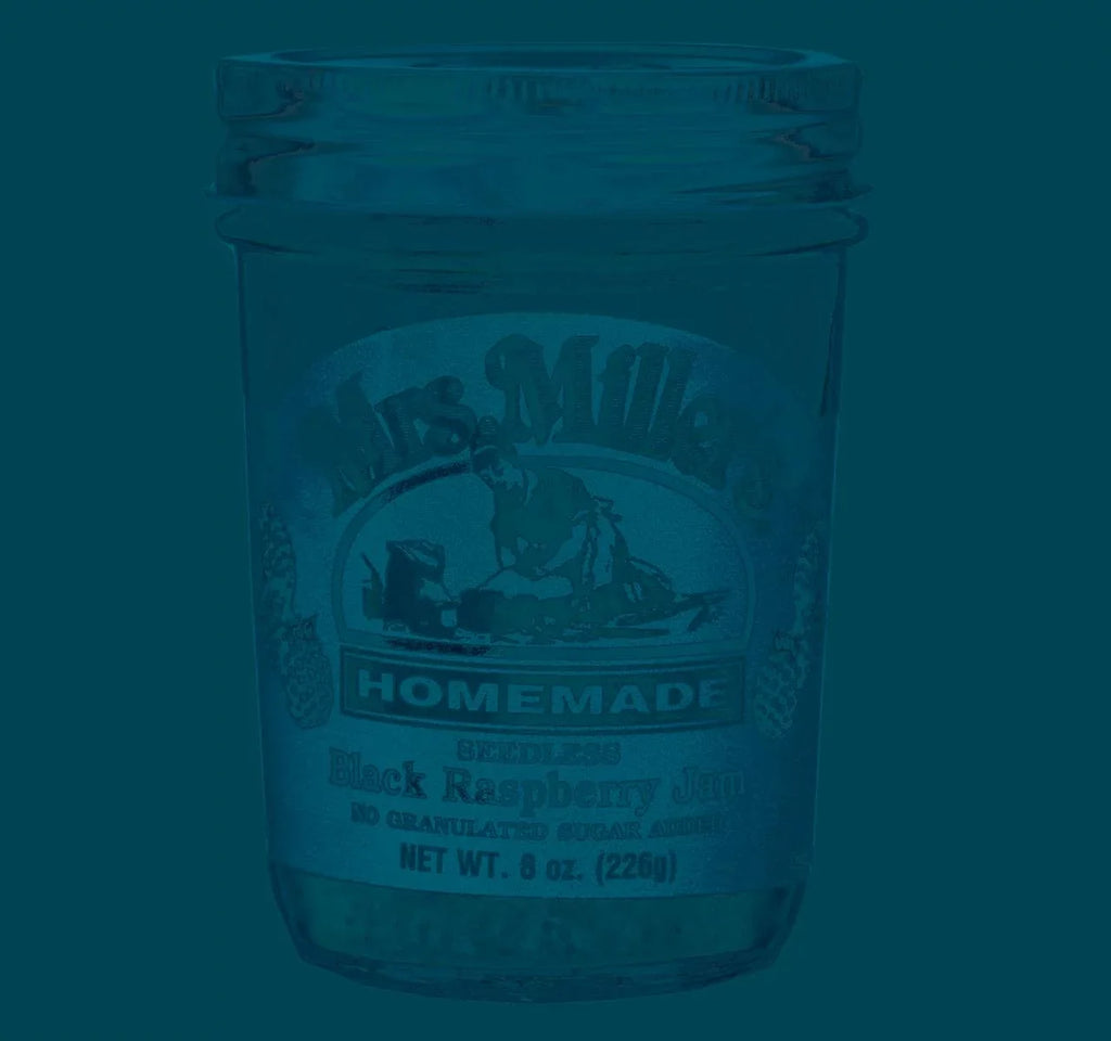 8 Seedless Miller's Mrs. Jars 3-Pack Sugar Black oz. Jam, No Raspberry Homemade