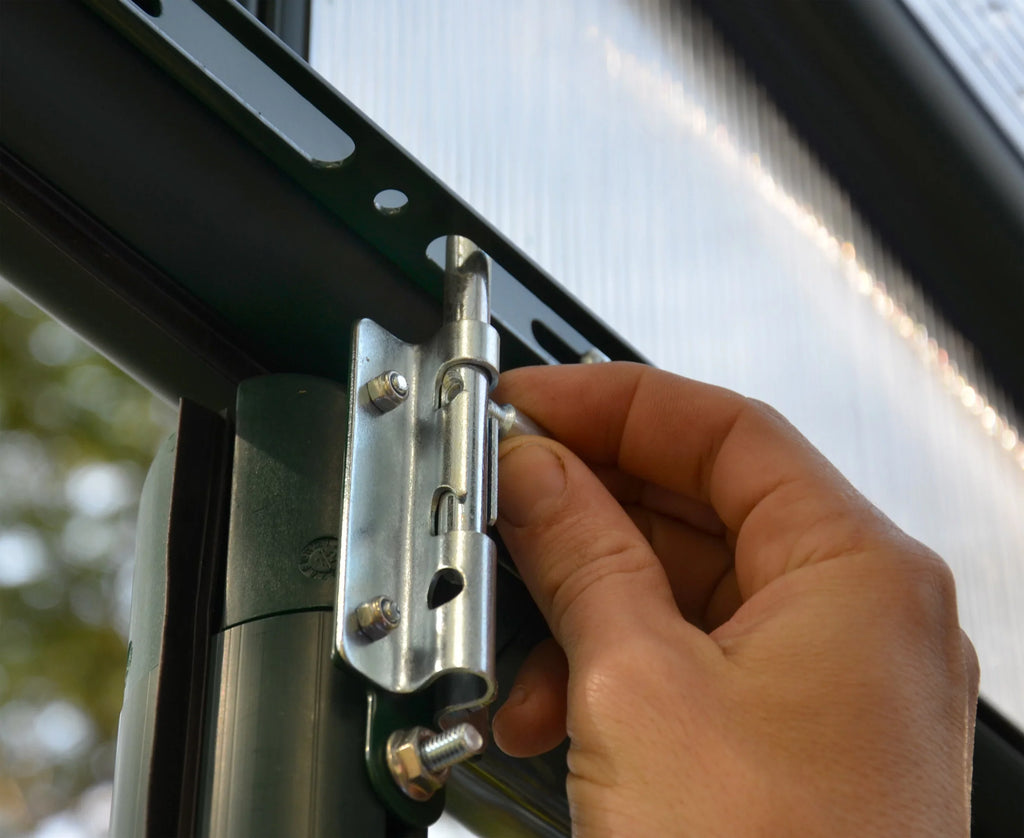 Greenhouse Vents 8' x Palram Walk-In Clear Grand - - Roof Green Gardener - with 12' Canopia 2
