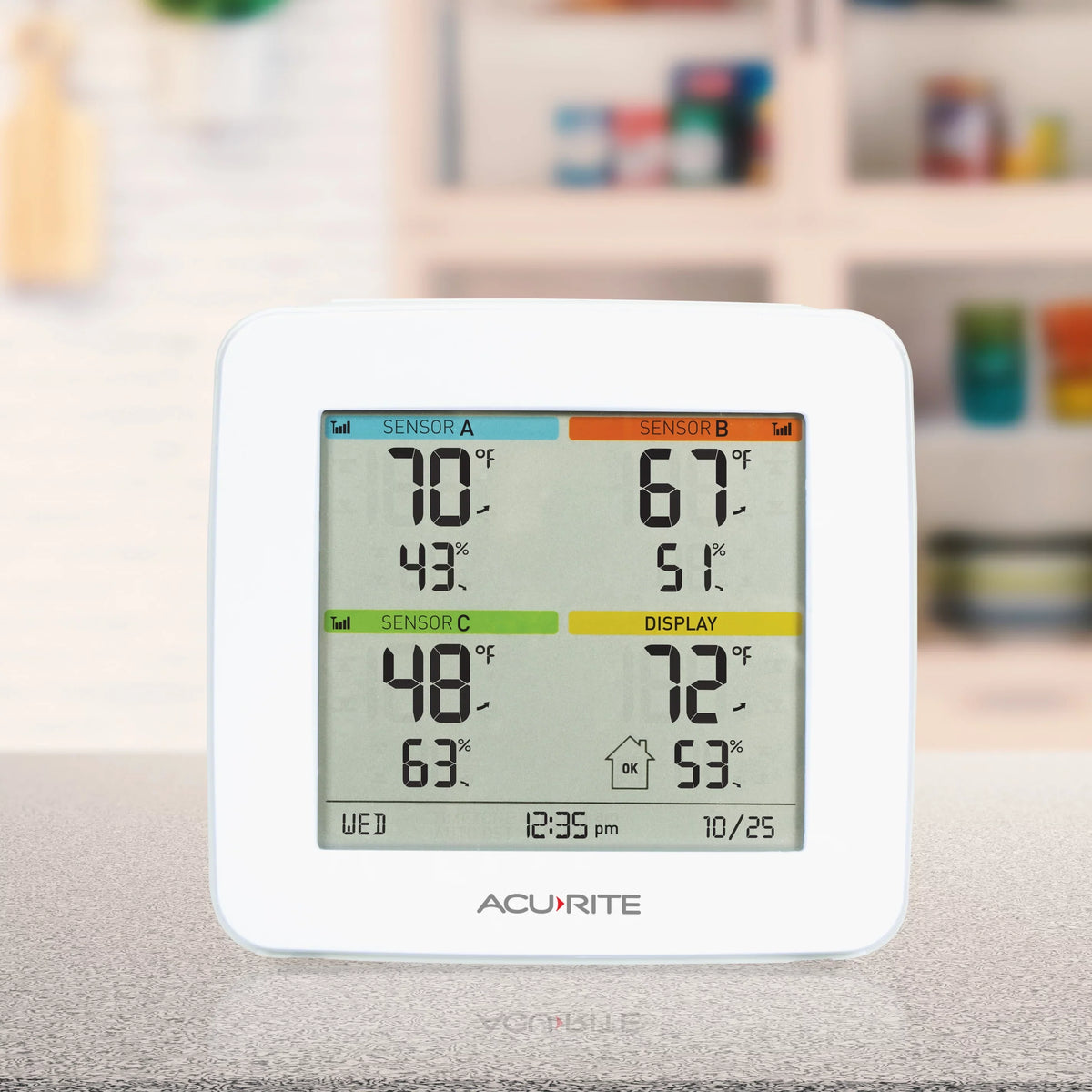 Sensors Indoor/exterior (01096M) AcuRite & 3 Temperature Station with Humidity