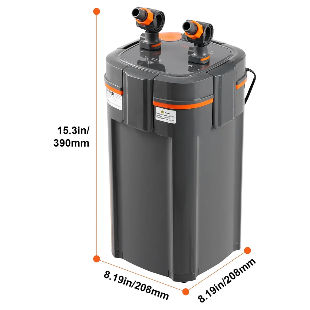 Aquarium Canister 11w SKYSHALO Quiet Lamp UV Filter 75 Tank Gallon Fish