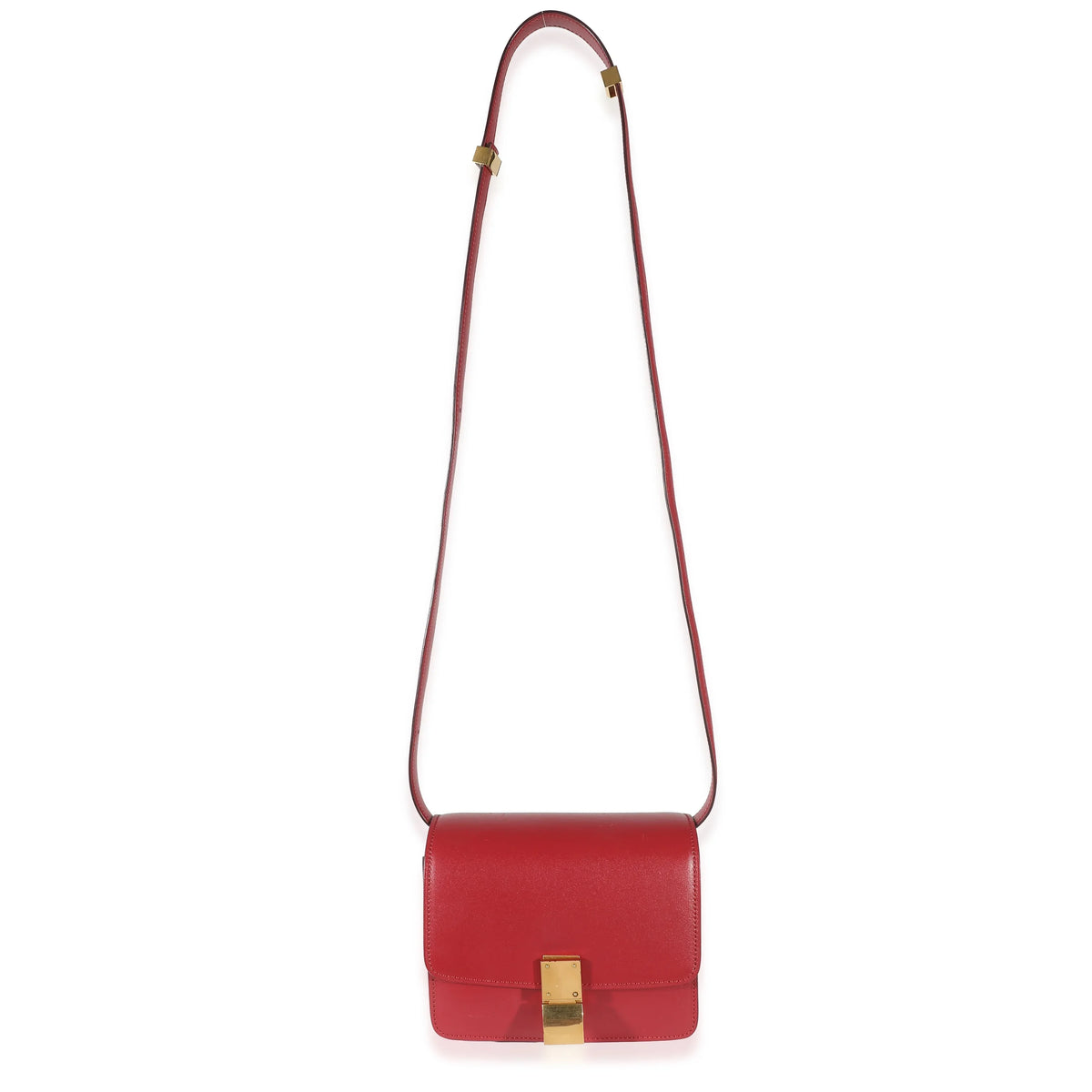 Bag Small Smooth Calfskin Pre-Owned Box Red Classic Celine