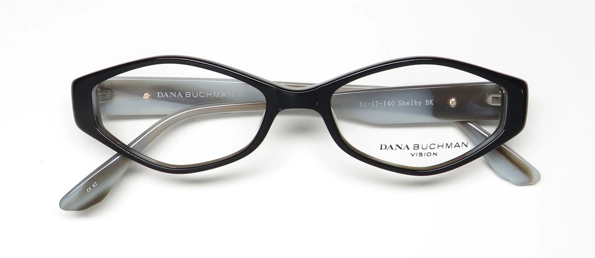 Black Ivory 51MM DANA SHELBY BUCHMAN Eyeglasses