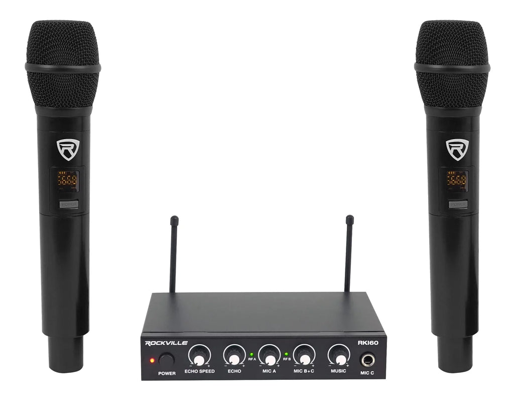 Karaoke Microphone System ipad/iphone/Android/Laptop/TV Dual Rockville 4 RKI60