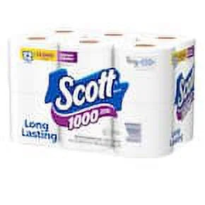 Tissue 12 Pack) 12 Per Rolls (1000-Sheet Rolls) Toilet of (4-Pack White