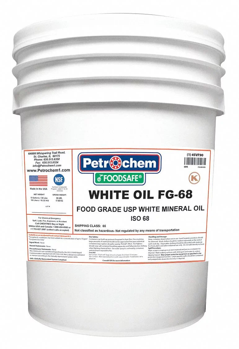 gal.,Pail Petrochem Mineral Oil,5 Hydraulic WO FG-68-005