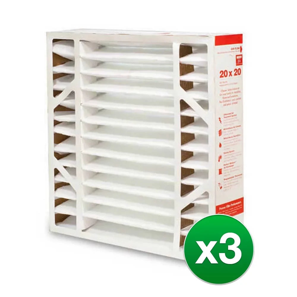 Replacement (3 MERV Filter Air 20x20x5 11 Pack) Honeywell for Furnance FC100A1011 AC