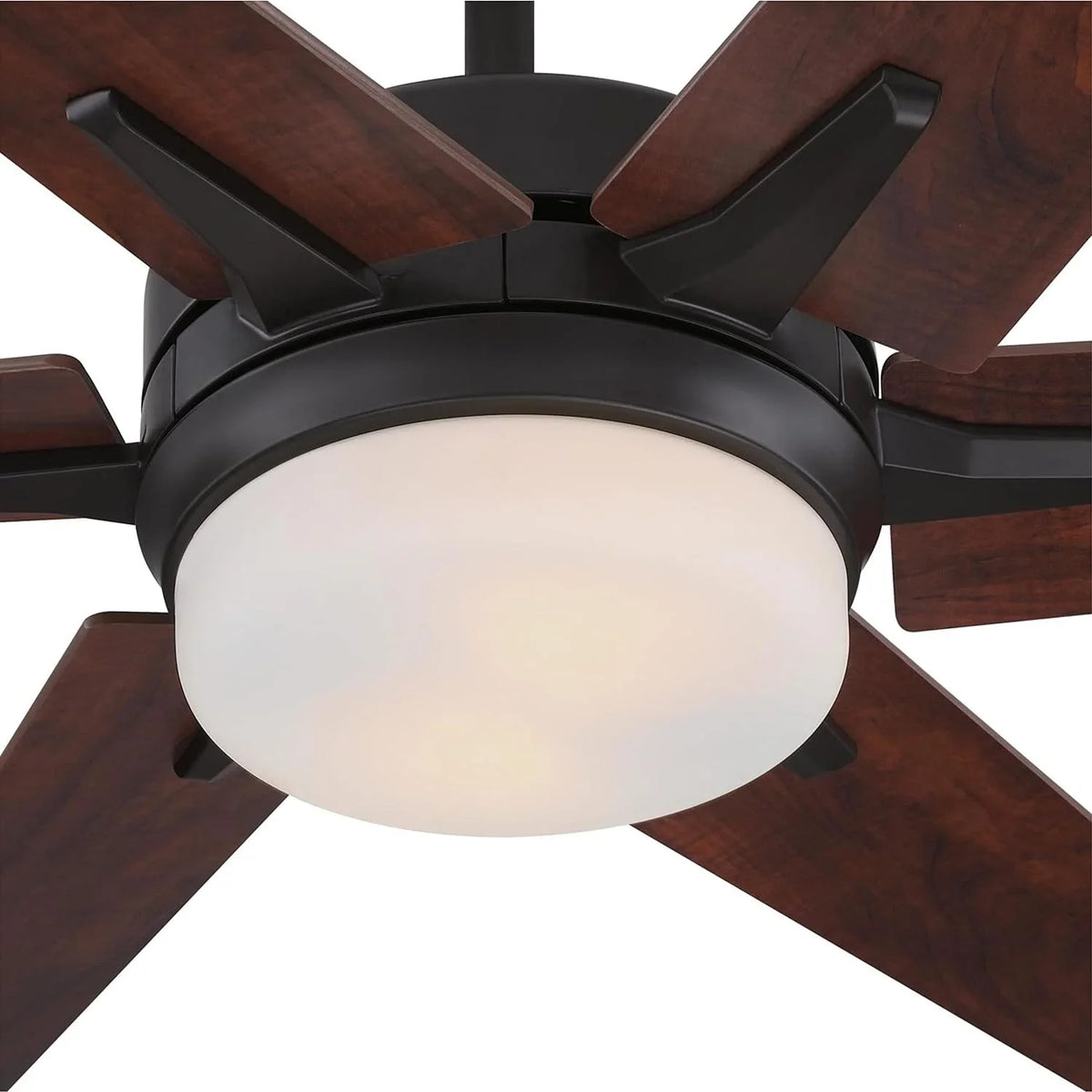 WiFi Remote and Black-Bronze Opal Ceiling Glass Finish, Home Lighting Light, Amazon with GOURE Frosted Fan Control, Alexa Smart with 74002B00 Cayuga, LED Inch, Google 60 Transitional Compatible