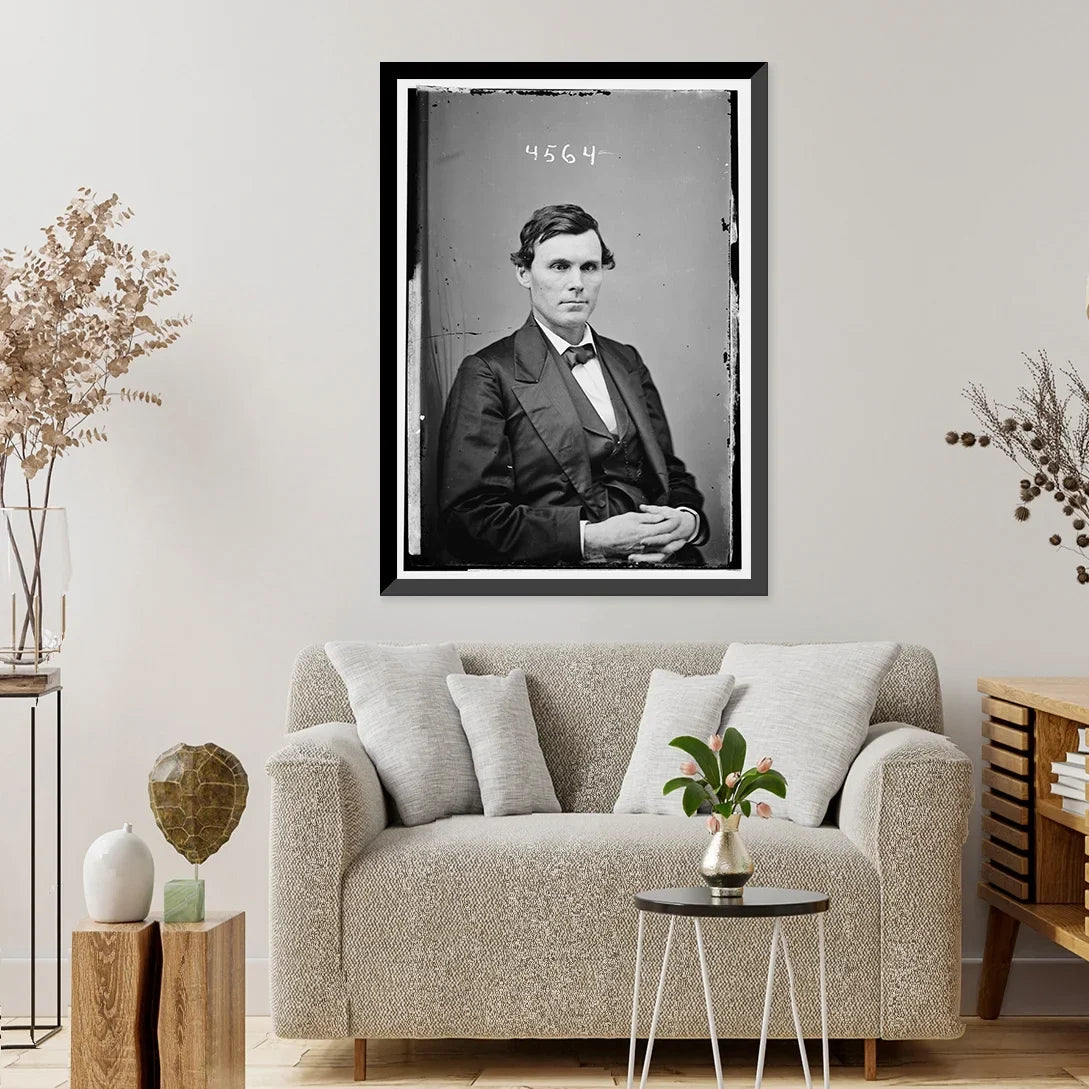 J. 21-7/8" Cartier, 17-7/8" x Historic Framed Print, E.