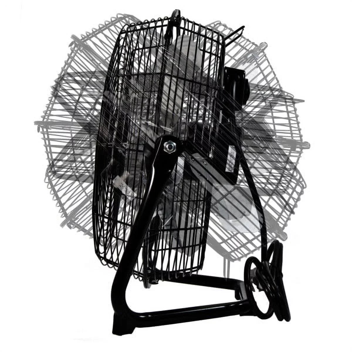 Carry Construction, 180-Degree 3-Speed Fan and Zone Comfort Black Adjustable Rubber All-Metal Handle, with Feet, Cradle/Floor 12” Tilt,