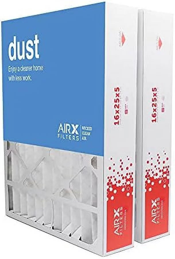 2-Pk, FC100A1029 8 MERV CF200A1008 Filter The For HV 16X25x5 Furne CF200D1625, In Replement Dust Air Made