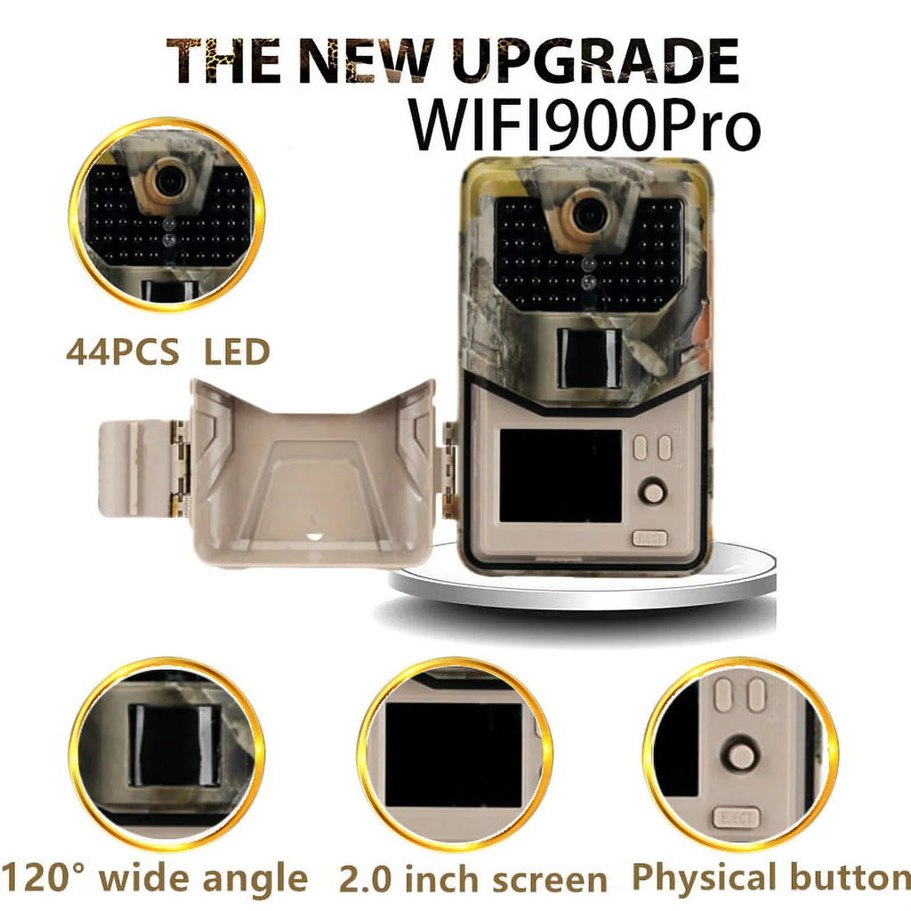 exterior WiFi APP Camera Camera Wildlife Trail Night 36MP/4K Game Photo Wildlife Waterproof Control for Camera Traps HD Vision Scouting SuntekCam Monitoring