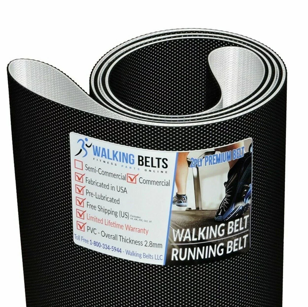 336775 Belt 333423 - Fitness Serial Walking Premium Treadmill 2ply Life 9100