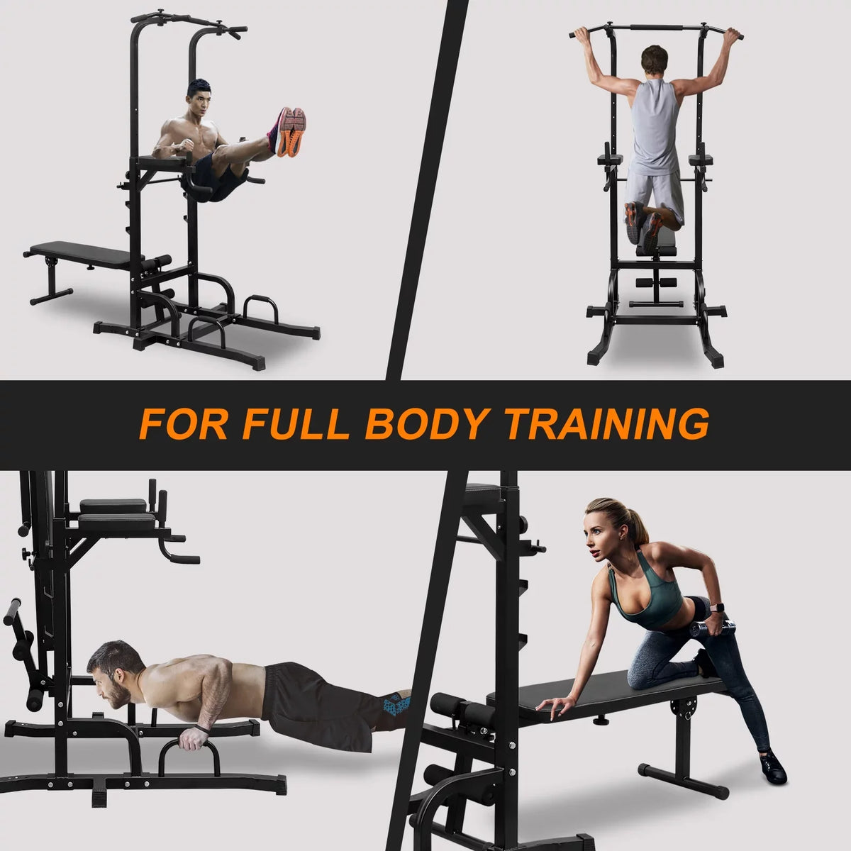 Adjustable GIKPAL Bench Equipment Height Gym Office Station Fitness Tower Power Bar Pull with Home Duty for Stand Training Dip Heavy Up Multi-Function