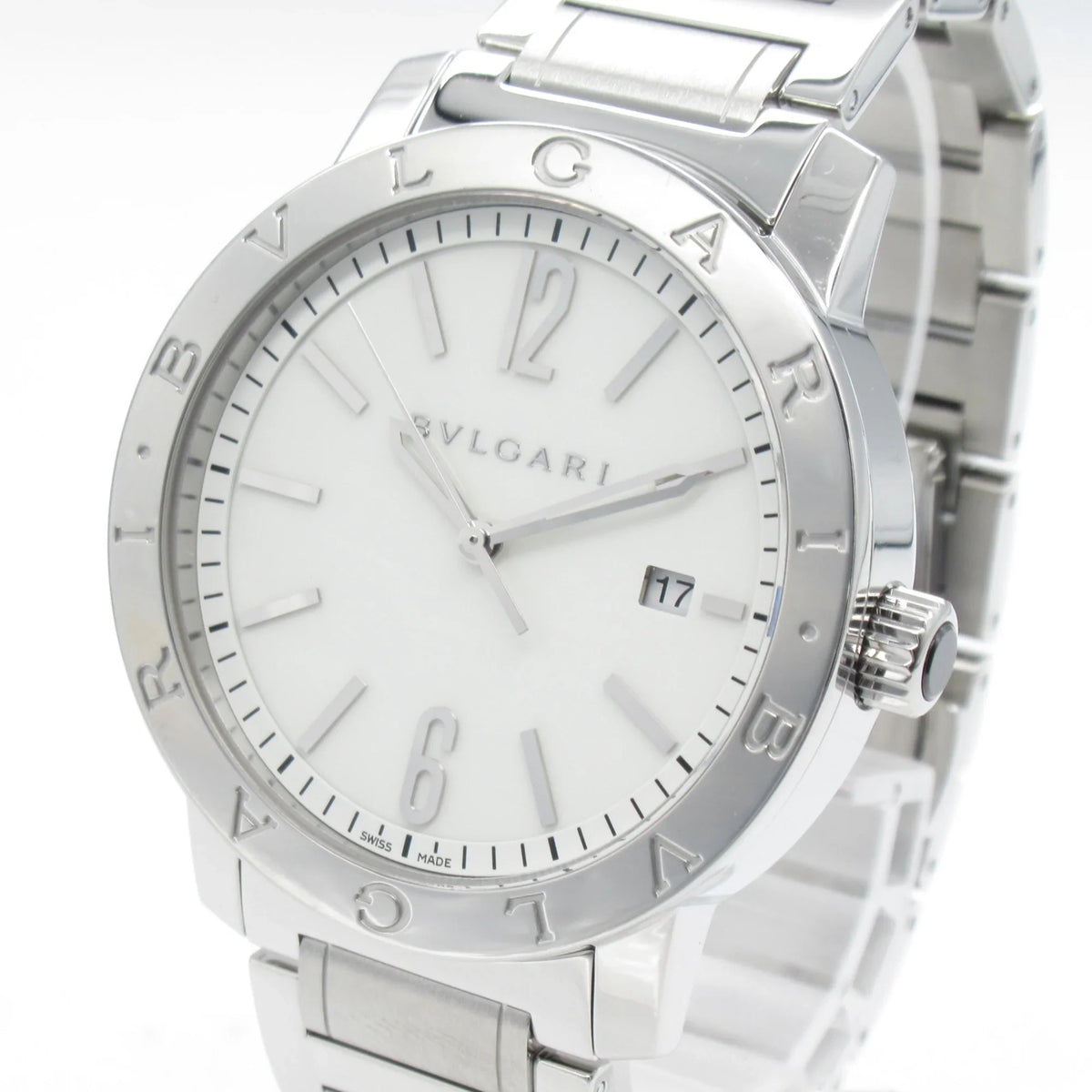 Steel Watch Stainless Pre-Owned BB41S BB41S White BVLGARI (Good) Bvlgari Watch Mechanical Automatic Watch Wrist Wrist Bvlgari