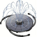 Nozzles, With 1pc Inch Pond, DIY Electric 9.8-Foot Plastic Bath Multiple Solar Kit Wires, Operation Bird Patio, Corded Garden, 7.08 Feature Powered Fountain liquid For 3.5W Solar exterior Upgraded Pump,