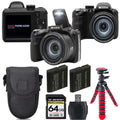 AZ425 Digital Extra Case Kodak (Black) Camera +Tripod Kit + Battery + -64GB PIXPRO