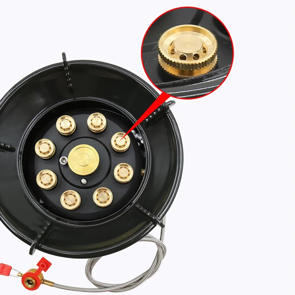 Stable 19800W Picnic, Performance Hiking Stove, Furnace for Windproof Gas Cooking, exterior Camping Stove