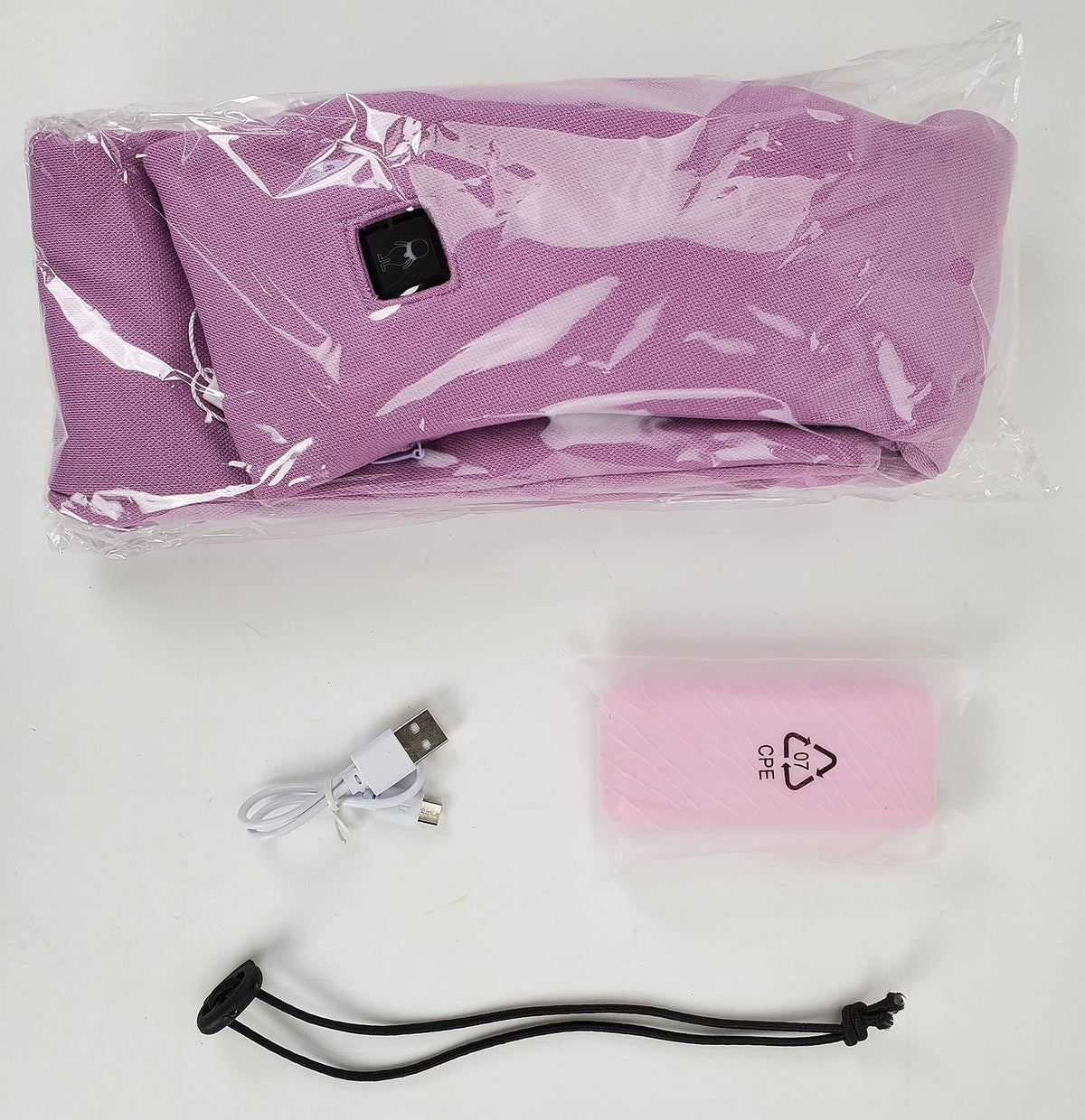 neck for and Zillywood heated rechargeable Battery Electric scarf scarf. men. heated scarf winter. women winter operated for heated neck (PINK)