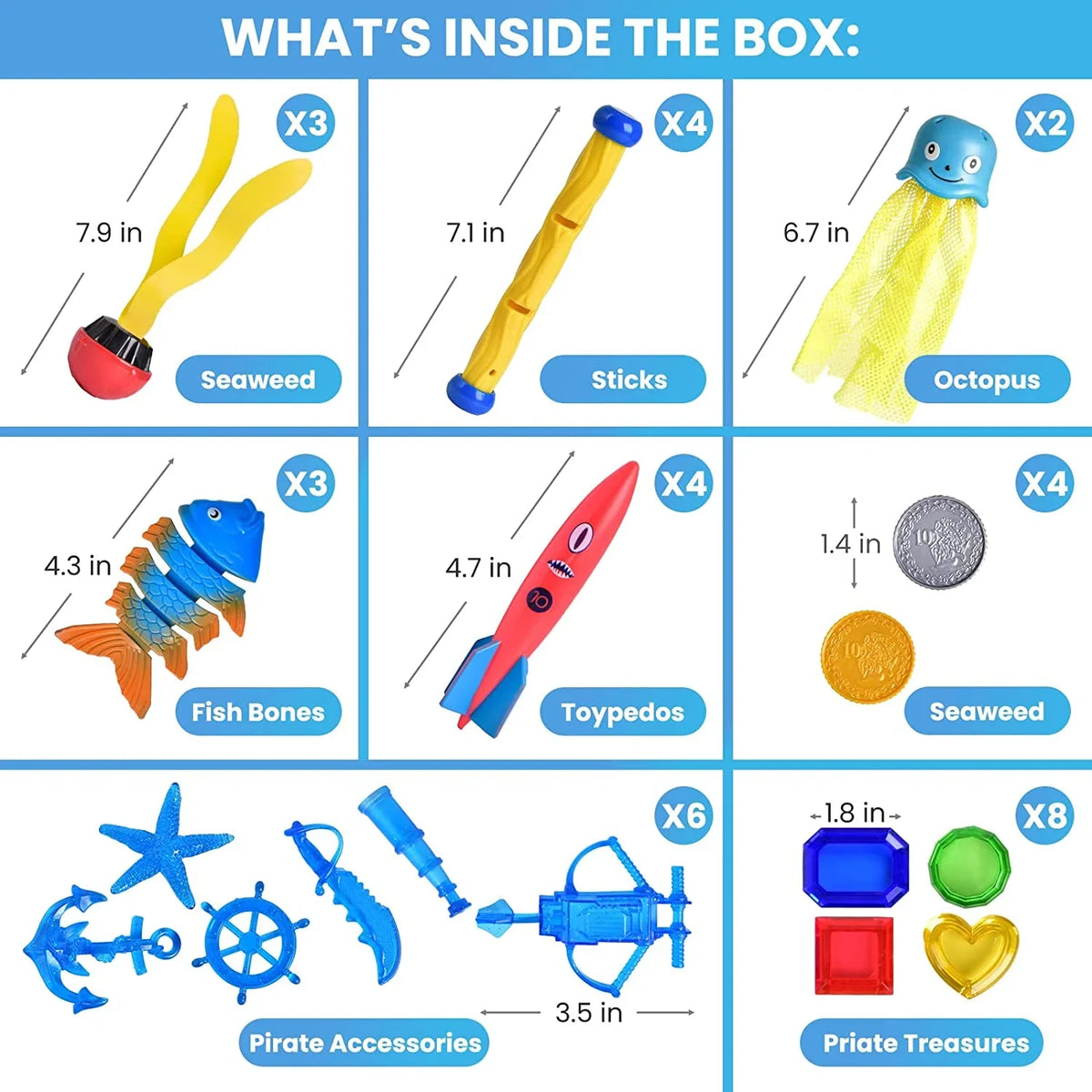 Kids Toys Kids Pool for Little Fun liquid Swimming Toys Toys Backyard, Pool 34PCS for for Toys Diving