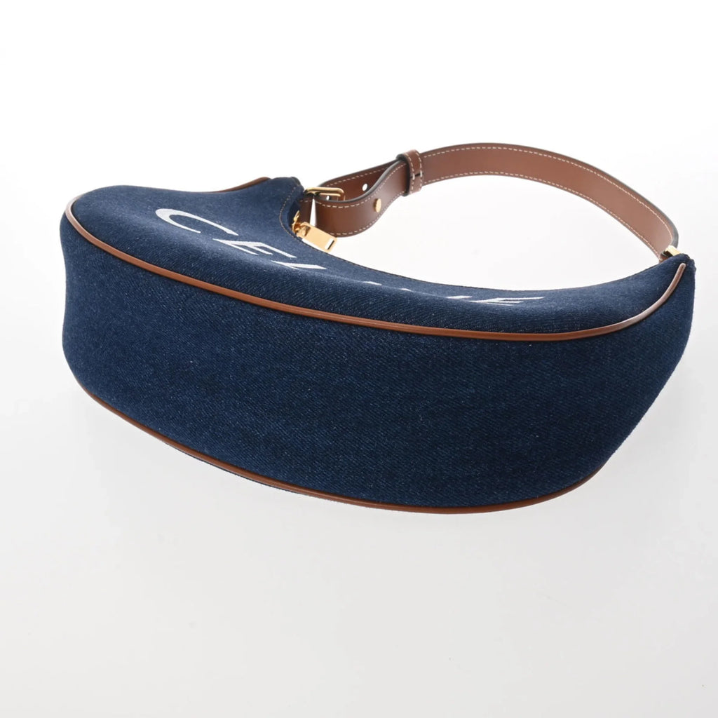 Ava Leather New) Blue 193952DKA Handbag Women's Pre-Owned CELINE Denim (Like