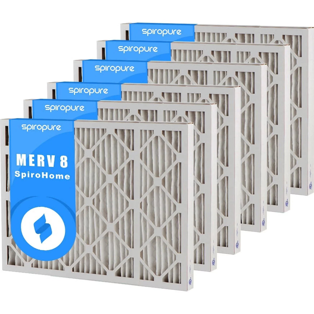 in Air 15.75X31.75X2 - Pack) (6 8 SpiroPure Pleated MERV USA Filters Made