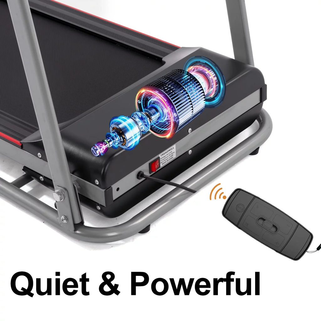 Compact for Small for Weight Desk Portable Foldable Capacity Folding - Running Running Treadmill Home and Walking 265LBS Machine Workout; for Electric 2.5HP Spaces with Treadmill