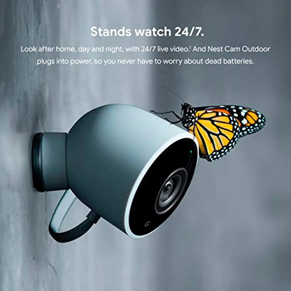 Your - exterior Cam Camera Control exterior with 1st Nest - Phone Night Google Vision - - 2-Pack with Camera Generation Weatherproof Surveillance