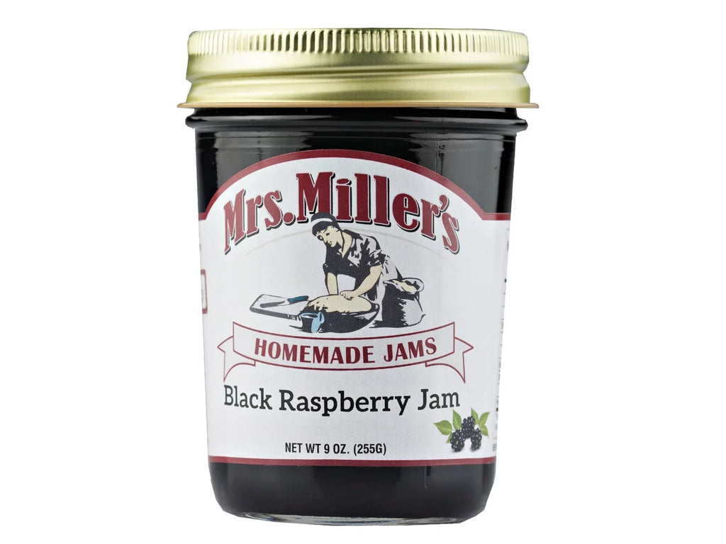oz. Raspberry Miller's Jars 3-Pack 9 Black Jam, Homemade Mrs.