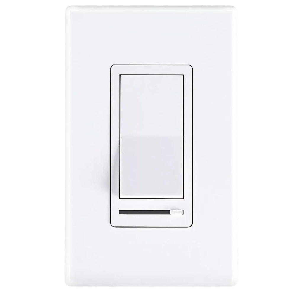Included in LED Dimmable Plate Light/CFL/Incandescent,3-Way max,Cover Switch Watt Wall Bay Dimmer Single Pole Slide,600 for Cloudy
