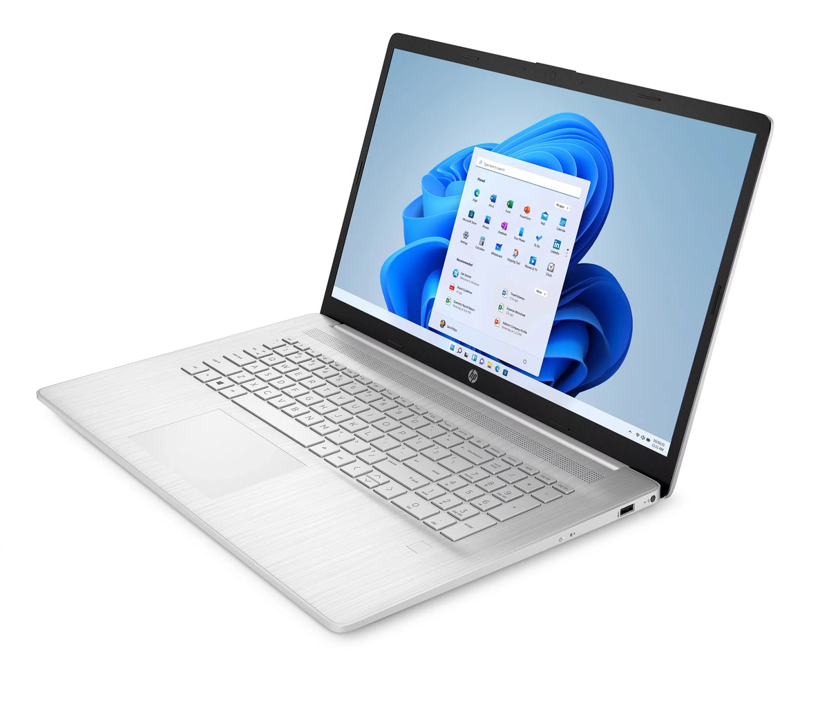 17.3" Ryzen 5 SSD RAM AMD FHD 8GB 256GB HP Silver Notebook 5500U Natural