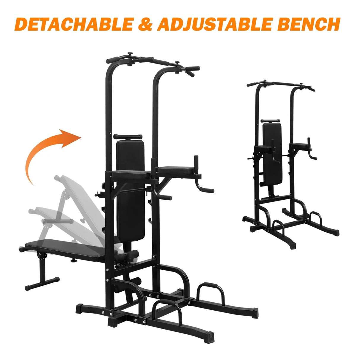 Adjustable GIKPAL Bench Equipment Height Gym Office Station Fitness Tower Power Bar Pull with Home Duty for Stand Training Dip Heavy Up Multi-Function