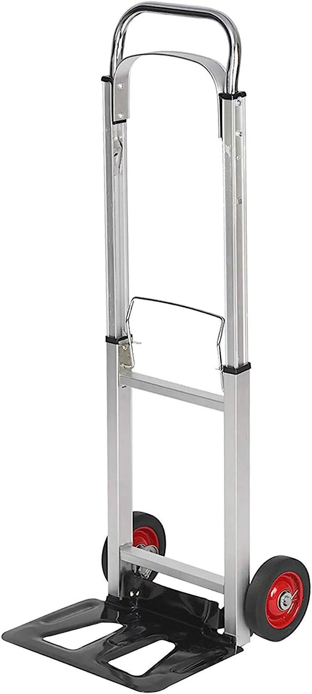 Rubber and with or Hand Wheels Truck Portable Duty Cart Travel, Telescoping Aluminum Industrial Heavy Foldable Compact for Trolley Luggage Shopping Handle