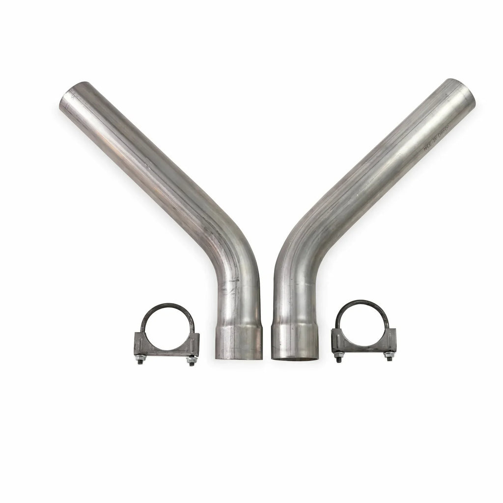F-Series 40 2.5" Exit Flowmaster Dual Exhaust Corner Fits Kit Super 67-72