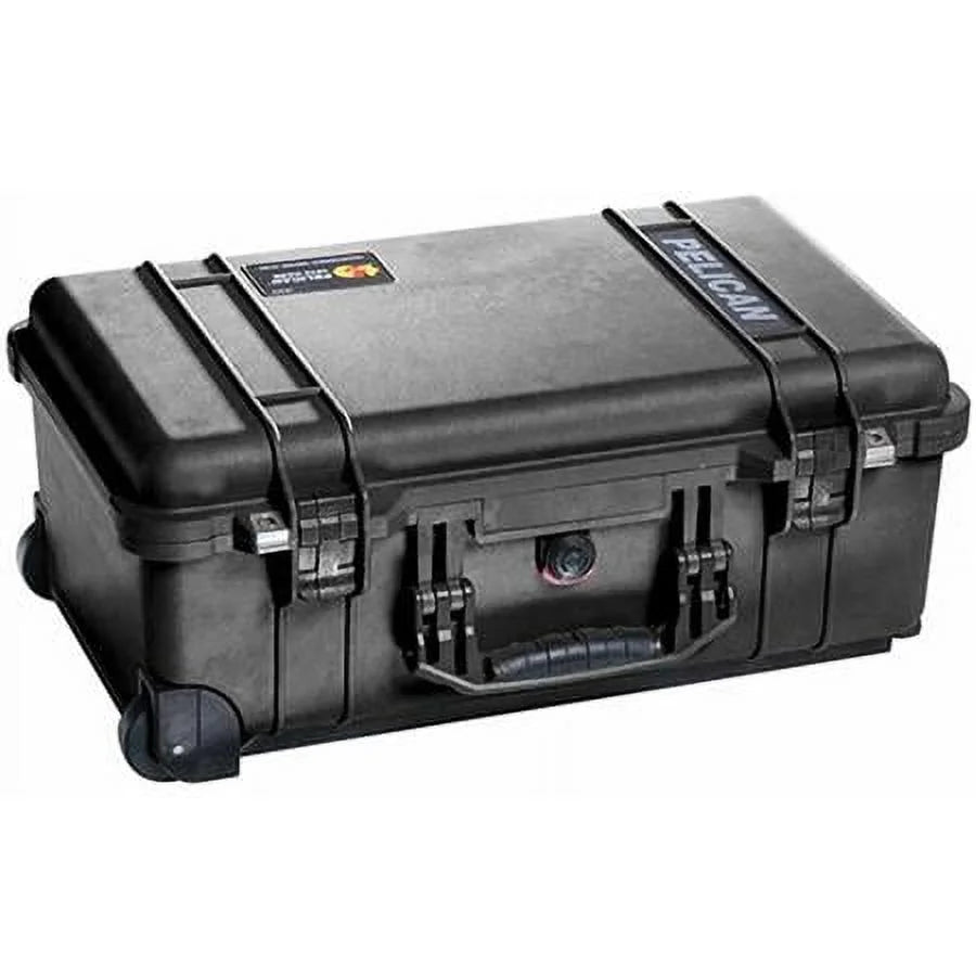 & Foam - with Wheels On Case Laptop Charcoal Laptop Sleeve Overnight Black Watertight Insert, Carry Hard 1510LFC