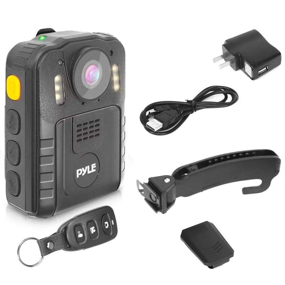 HD Police PPBCM92 Wireless Camera Night Compact Pyle Vision Body 1296p