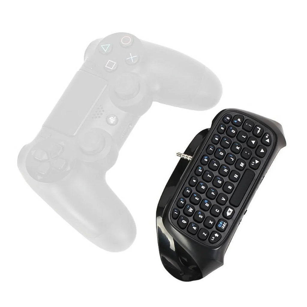 Gaming Keyboard Gamepad Black Wireless Keypad Chatpad Adapter with Joystick Compatible Controller Bluetooth Text Mini Messager -