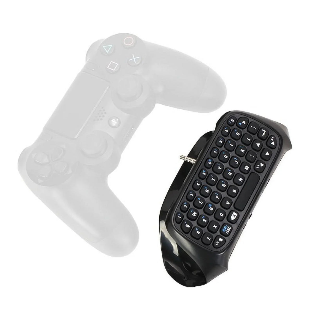 Gaming Keyboard Gamepad Black Wireless Keypad Chatpad Adapter with Joystick Compatible Controller Bluetooth Text Mini Messager -