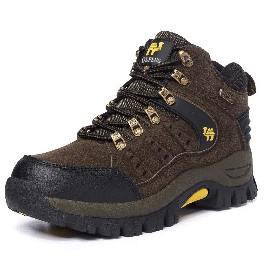 High Sneakers Leather Top Waterproof Women‘s Shoes Hiking Footwear Suede Slip Lace Up Women‘s exterior Non