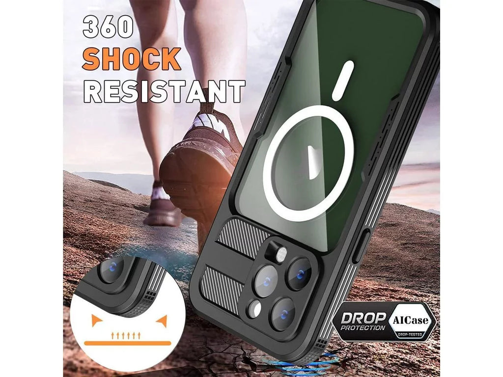 inch, Protection 6.7 Waterproof Case Fully iPhone 14 with Full Snowproof, Pro for Sealed Shockproof MagSafe Body Cover Compatible Underwater Max