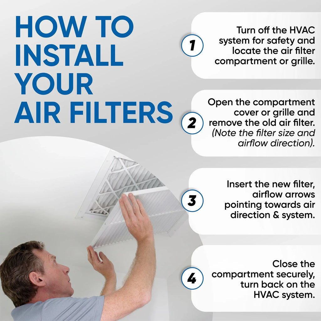 Filters x 13 x 24x30x1 Air 29-5/8 23-5/8 Pack 12 MERV 7/8 by dimension: Actual Glasfloss. of Pleated