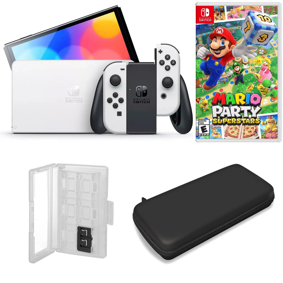 White OLED and Superstars Nintendo in with Accessories Switch Mario Party