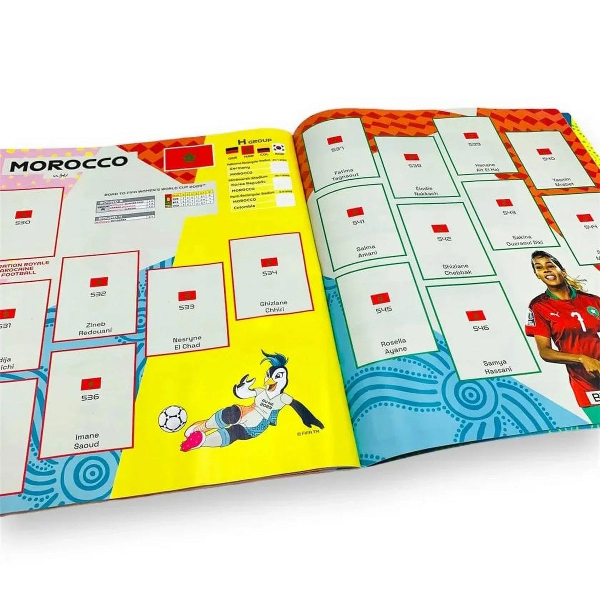 551 2023 Stickers 2 & (Album Mega - (100 Bundle Cup Panini Packs Starter Women's FIFA Pack) World + Stickers)