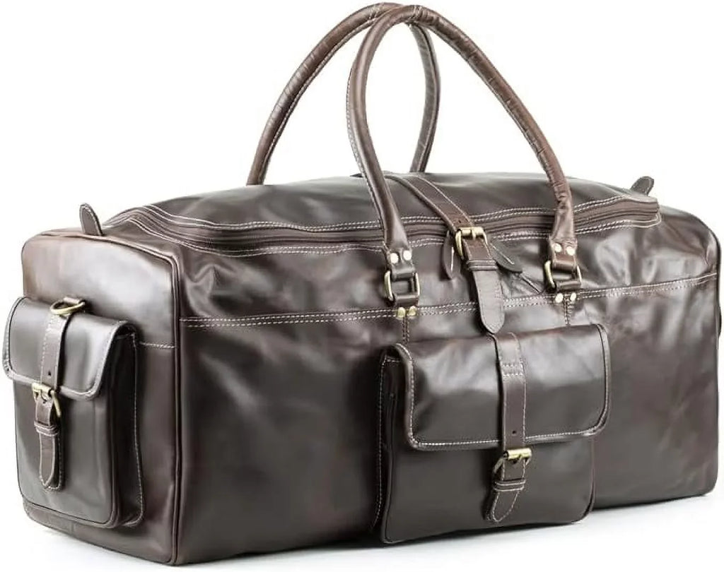 Overnight Bag Bag Travel Buffalo Sports Vintage inches Gym Men Classic design Holdall Weekender Bag Leather Duffle Hulsh for 24 Top Bag Grain Leather
