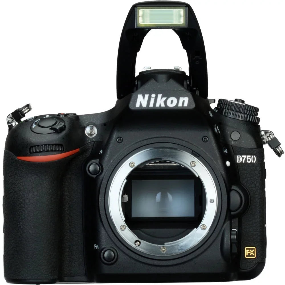 Bag D750 SanDisk Filter AF Bundle + Card Digital Nikon 50mm with + DSLR 24.3MP f/1.8D Spare Camera Kit with Lens Lens SD Telephoto + (1543) + Camera 64GB Battery