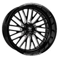 HD Gloss -76ET Milled 24X14 122.1CB FORGED Black Wheel PRO LHD 6X139.7 SENTRY LUXXX 7