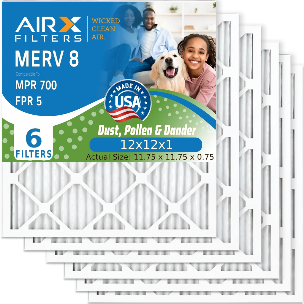 Conditioner 5 FPR Filter Comparable FILTERS WICKED 700 MPR MERV 12x12x1 12x12x1 8 AIRX AIR. Filters Furnace Filter 6 HVAC AC & Air Made to by Electrostatic USA CLEAN Premium Air Pleated Pack