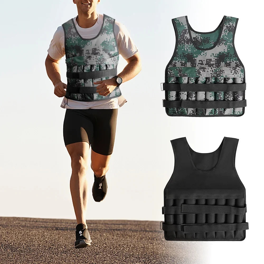 Fit, Premium Vest, Workout for Muscle Building, Perfect Tomshoo Weighted Camouflage Oxford Adjustable fabric,