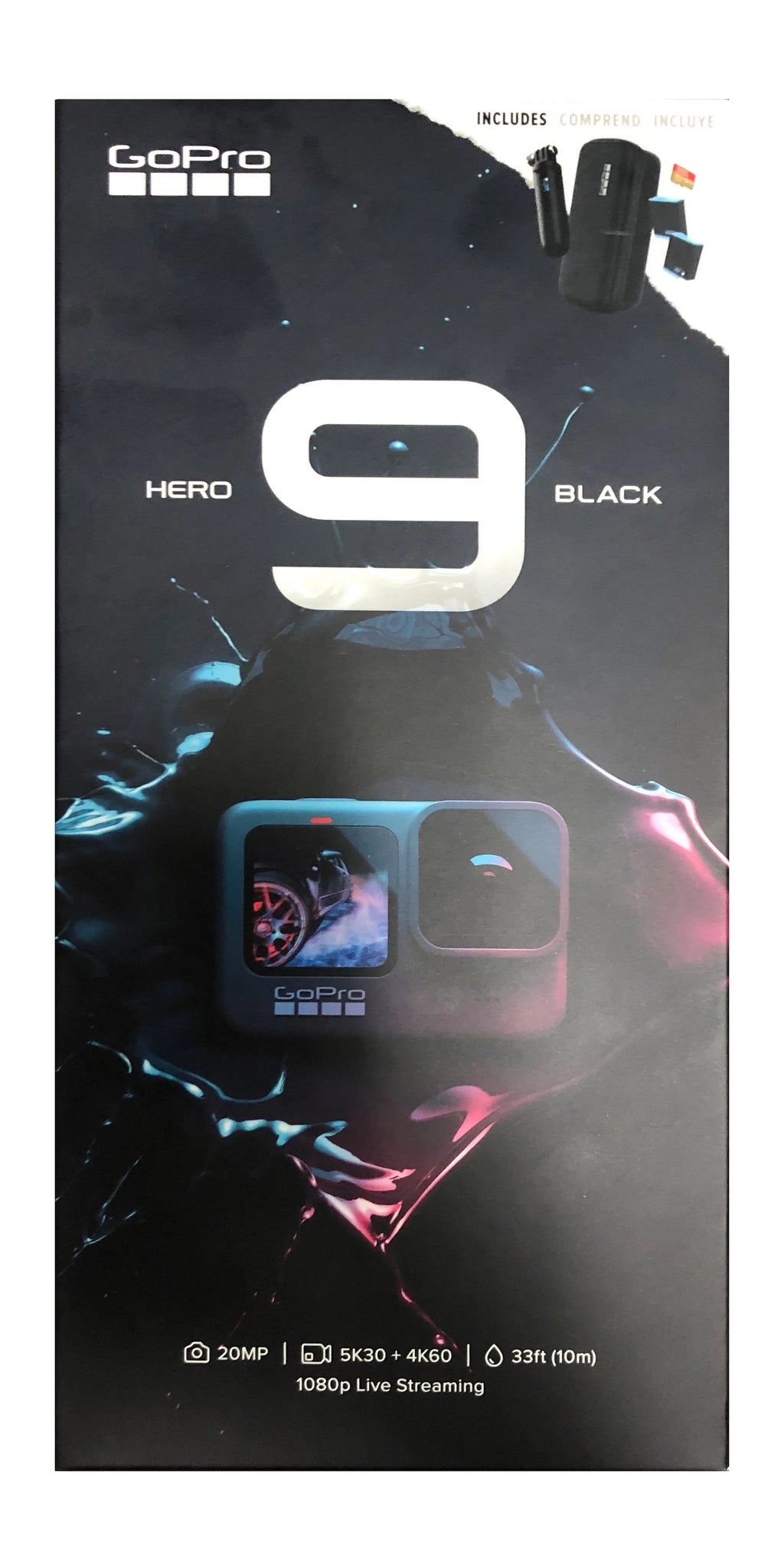 *Bundle* Accessories 9 GoPro 5K Hero Action Camera UHD Black HERO9